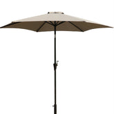 HAOYYE 9 Ft Outdoor Patio Umbrella with Carry Bag, Gray Market Umbrella with UV-Resistant Canopy and Rust-Resistant Pole, Vented Sun Shade for Deck Garden Poolside Balcony Beach Travel